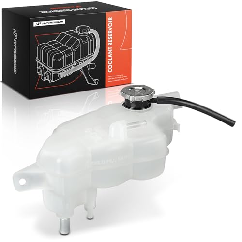 A-Premium Engine Coolant Overflow Recovery Reservoir Tank [with Cap & Hose] Compatible with Chrysler 200 2004-2006, Sebring 2007-2010 & Dodge Avenger 2008-2014 - Front Side