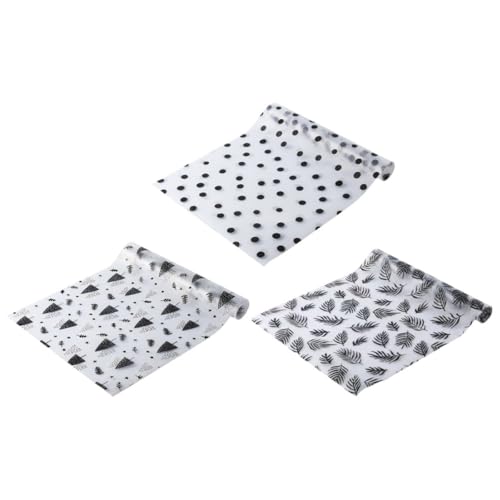 Didiseaon Tapetes Antideslizantes para Frigorífico y Armarios de Cocina, 3 Rollos de Eva y Protector contra Manchas, Ideales para Despensa y Encimera