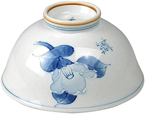 Arita Ware CtoC JAPAN 02-637066 Lightweight 3/8 Rice Bowl (Blue)