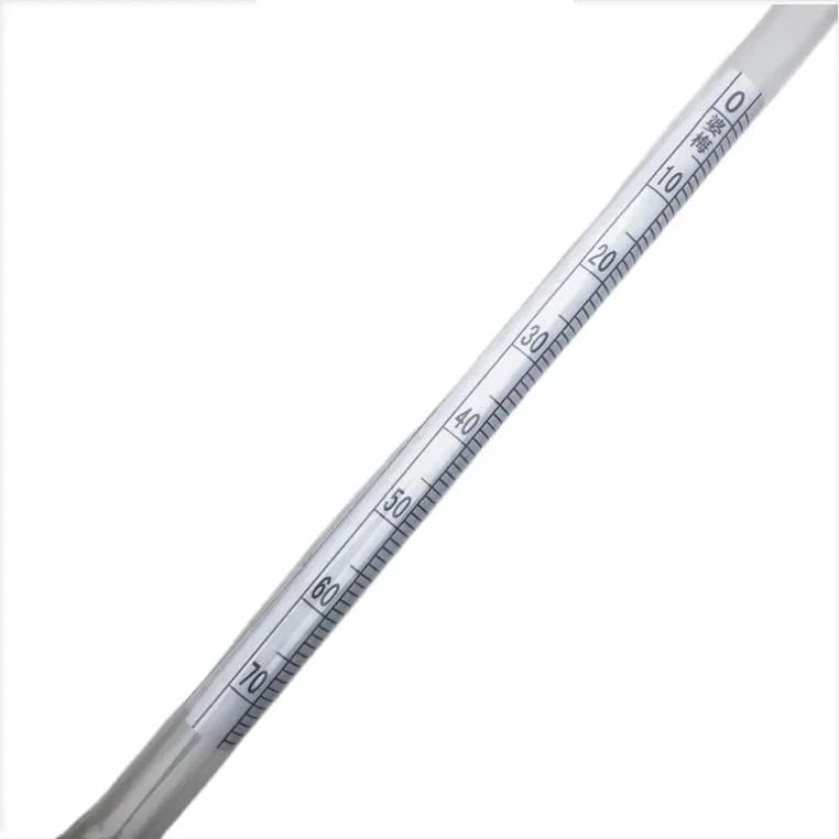Laboratory Baume (°Bé) Meter Glass Densitometer 0-70 High Precision Salinity Hydrometer Glass Liquid Hygrometer Pack of 5/PK