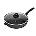 Sitram VIP MINERA Sauteuse en fonte d'aluminium induction, Noir D28cm