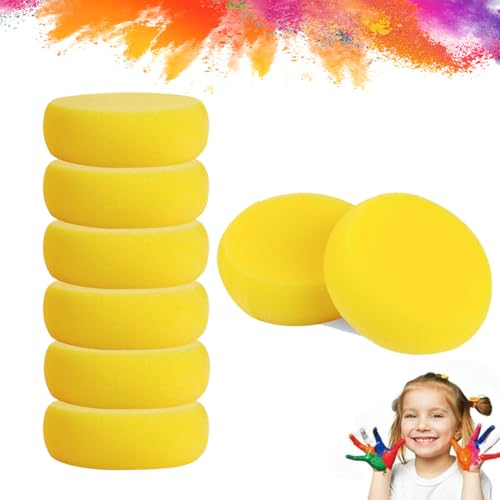 DWFEYOI - Juego de 8 esponjas Redondas para Pintar, esponjas...