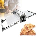 Ymnogjie Rullo per Impasti da Banco in Acciaio Inox,Spessore Regolabile 2-30mm,Uso Commerciale e Domestico,Sfogliatrice Pasticceria per Pasta