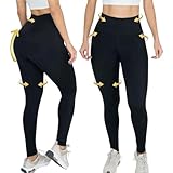 DELUXE FORM Women’s High Compression Shapewear Leggings – Tummy Control & Butt Lifting Anti-Cellulite Colombian Leggings (Black, 2XL)