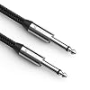 Syncwire 6,35 mm gitaarinstrumentkabel audiojack 1/4 inch monostekker TS kabel geluidsbescherming nylon gevlochten 6,35…