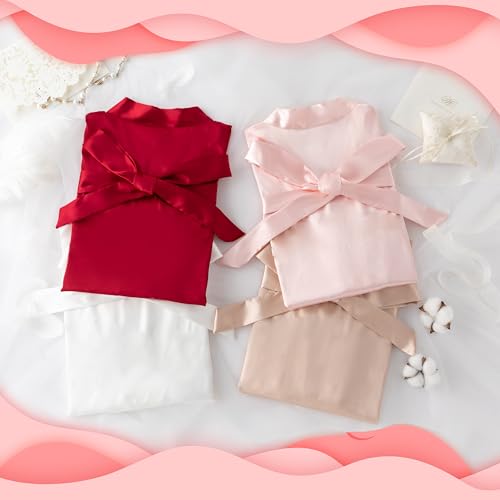 12 Pcs Short Kimono Robes for Women Silky Bride Bridesmaid Robe Satin Lightweight Bathrobe for Wedding Party3