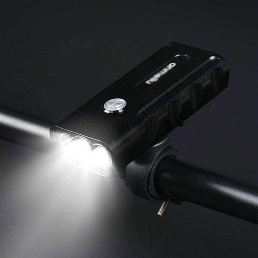 LED Bike Light USB Rechargeable,Waterproof Front Bicycle Lights Headlight for All Road Bicycles Mountain Bikes Wider Vision (Color : A)