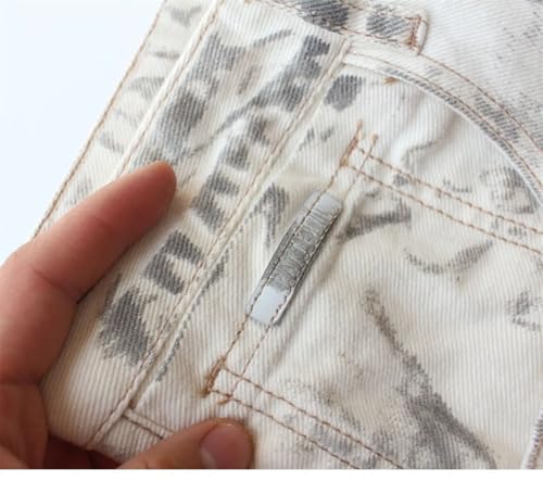 Men Old American Vintage Pants Cotton Wash Loose Straight Leg Jeans3