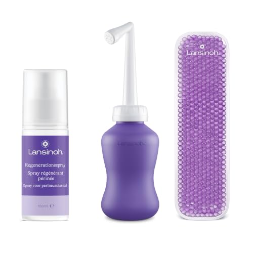 Lansinoh Wochenbett Set - BIO Regenerationsspray, Intim-Dusche & Wochenbett-Kompresse