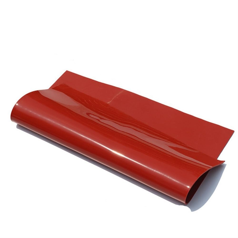 Durchscheinende Dichtungsplatte Rote Silikonkautschukplatte, 1 2 3 4 5 mm * 500 dünne Gummiplattenmatte, quadratische Gummiplattenplatte for die Garage, Stück(500x500x4mm)