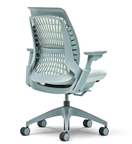 Image of Allsteel Light Gray Mimeo Task Chair with Lumbar, Weight-Activated, Mesh Back and 4-D Adjustable Arms