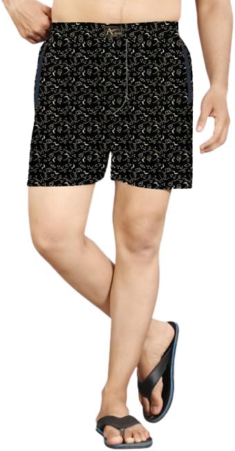 Hook Fit Men's Cotton Printed Boxers Shorts