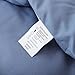 ROSGONIA Queen Comforter Set Slate Blue, 3pcs Queen Size Comforter(1 Boho Blue Comforter & 2 Pillowcases) All Season Lightweight Bedding Blanket Quilt