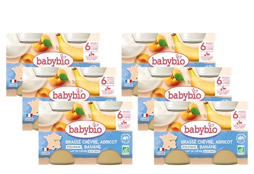 Brassé Abricot Banane Babybio l'onctuosité d'une recette fruitée premium