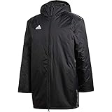 Capucha con cordón ajustable adidas Core18 Std Jkt Sport Jacket, Hombre, Black/White, L