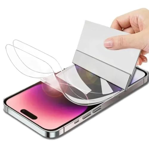 Foebxxs [2 Pack] Hydrogel Phone Screen Protector for iPhone 15, Anti-Scratch HD Clear TPU Film, Bubble Free, Ultra-Thin, Easy Installation – Replacement for iPhone 15 Tempered Film