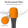 Geekria for Creators Foam Windscreen Compatible with Sennheiser E 935, E 945, E 835, E 845-S Microphone Antipop Windshield, Mic Wind Cover, Sponge Foam Filter (Orange / 2 Pack) #2
