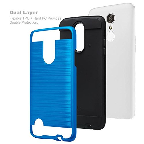 Galaxy Wireless Compatible For Lg Aristo/Fortune/Risio 2, Lg K4 2017 Lg Phoenix 3 Case, Lg K8 2017 Case Protective Silicone Case Cover Blue #TOP1