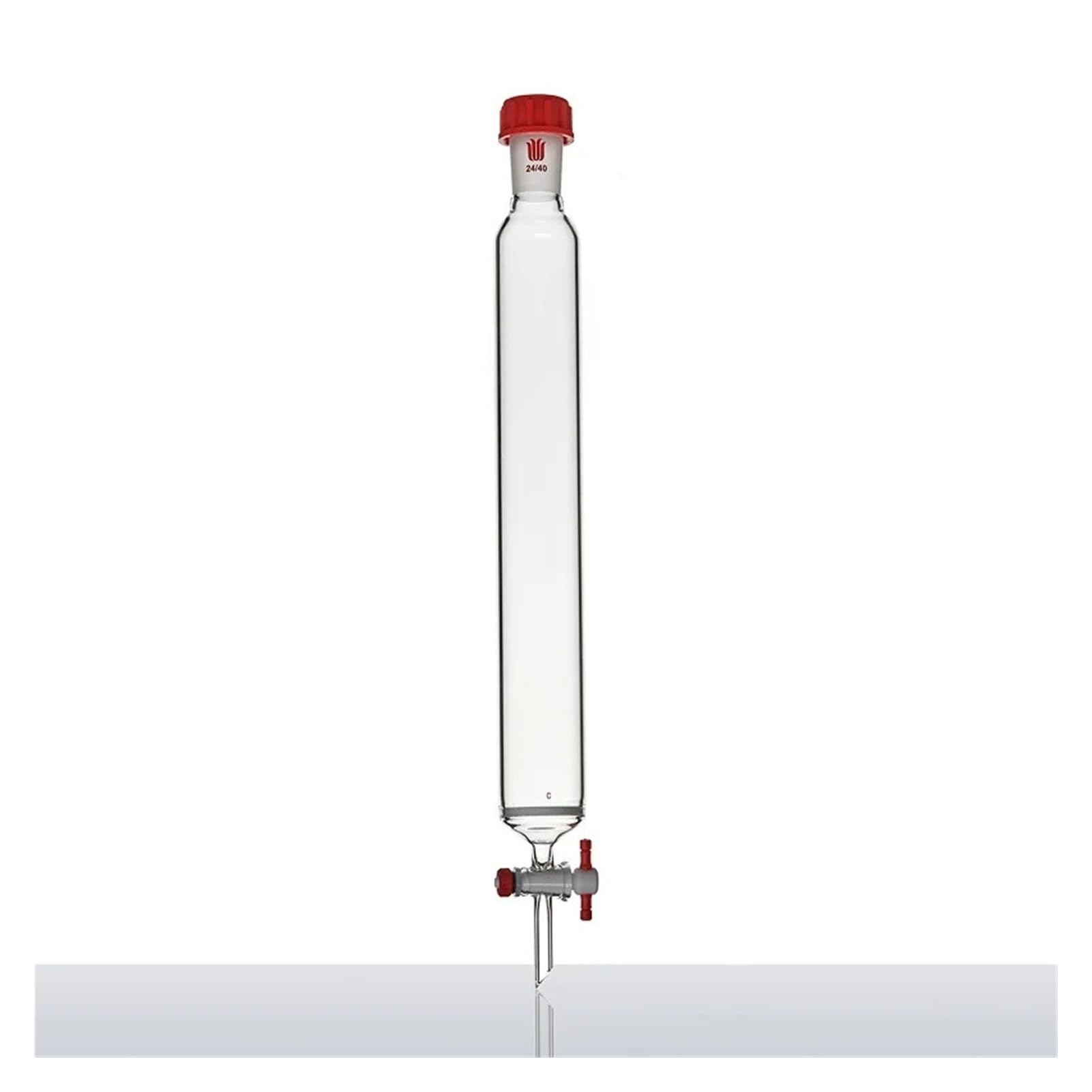 Colonne chromatographique à valve PTFE 2 mm et disque G2 pour laboratoire