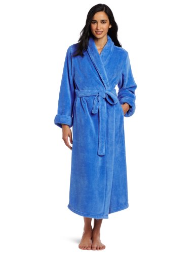 Casual Moments Women's 50 Set-In Belt Wrap, Blue, Medium