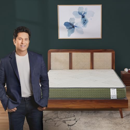 Regal Orthopaedic Plush Mattress with Swirl Gel Foam & Latex | 5 Zone HR Foam & COMFORTSCIENCE Tech with 16 BIOCRYSTALS | Luxury Serene Fabric |Queen 