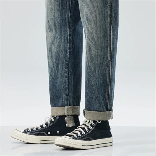 Mens Spring Vintage Stripes Baggy Pants Harem Jeans Loose Fit Casual Trousers3