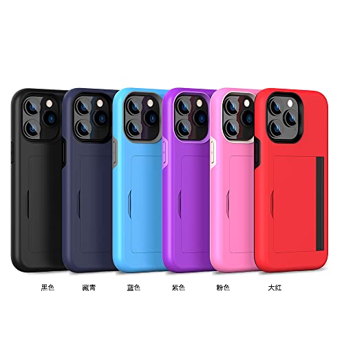 Coque iPhone 15 Pro avec porte-cartes étui protection robuste noir - 6