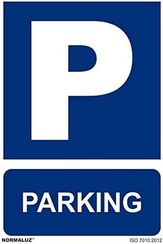 Segnale Divieto di Parcheggio PVC 0.7mm 30x40cm Normaluz