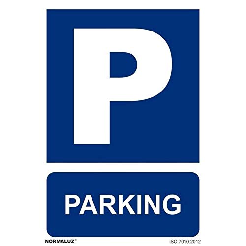NORMALUZ SEÑAL USO OBLIGATORIO PARKING (PVC 0.7MM) 30X40CM