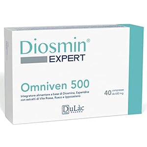 Hämorrhoiden und Venen Tabletten Dulàc mit Diosmin, Hesperidin, Red Vine und Flavonoiden, 40 Tabletten für Hämorrhoiden…