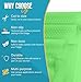 Refrigerator Liners for Shelves by Linda’s Essentials - Easy to Clean Fridge Liner with Spill Protection Fridge Shelf Liners & Drawer Liner, Nonslip BPA-Free Refrigerator Mats (Green Roll)