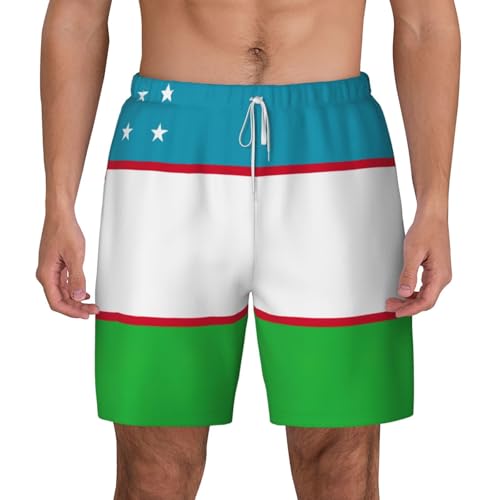 Maillot de bain Ouzbékistan respirant pour homme fini les shorts lourds qui collent