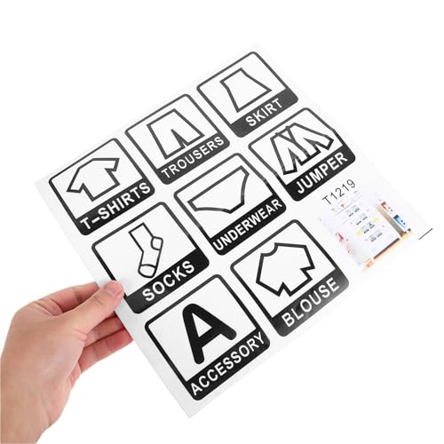 Pegatinas para ropa autoadhesivas SOIMISS de 28 cm para clasificar prendas sin confusión 6