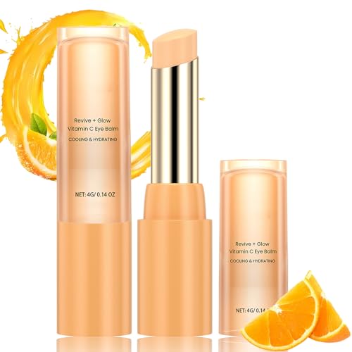Eye Balm with Vitamin C gegen Falten und Augenringe - Anti Falten Augenbalsam - Vitamin C Eye Cream Stick zur Gleichmäßiger Hautton - Augencreme Gegen Falten und Augenringe (2 Stück) Eye Balm with Vitamin C gegen Falten und Augenringe - Anti Falten Augenbalsam - Vitamin C Eye Cream Stick zur Gleichmäßiger Hautton - Augencreme Gegen Falten und Augenringe (2 Stück)