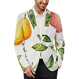 Guava and Pear Pattern Blazer for Men Suit Jackets...