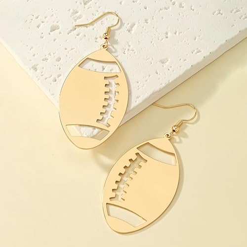 Football Earrings for Women Game Day Earrings Sport Ball Dangle Earrings for Rugby Sports Lover Football Mom3