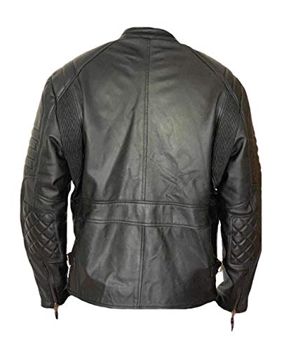 Chaqueta de cuero genuino para hombre SlimFit miniatura 4