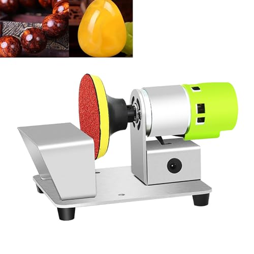 LHQYA Electric Sander Grinder Machine, Bench Sander Machine with 20Pcs Sandpapers, 7 Gear Speed Adjustment/Adjustable Speed 2000-6000r/min, for Metal Woodworking Grinding