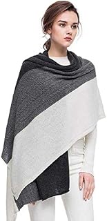 Fincati Women Scarves 100% Goat Cashmere Winter New Wrap Pashmina 65''x30'' Contrast Color