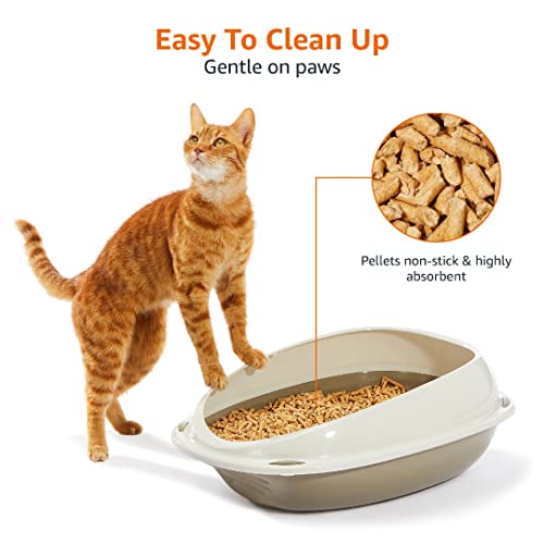by Amazon Cat Litter Wood Pellets Highly Absorbent and Made of 100% Recycled Wood, Unscented, 30 l (Pack of 1) - Image 3