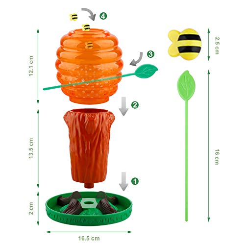Firlar Honey Bee Tree Game, Fun Parent-Child Interactive Games, Intellectual Toys -Please Don’t Wake The Bees 2 to 4 Players, Ages 3 and Up