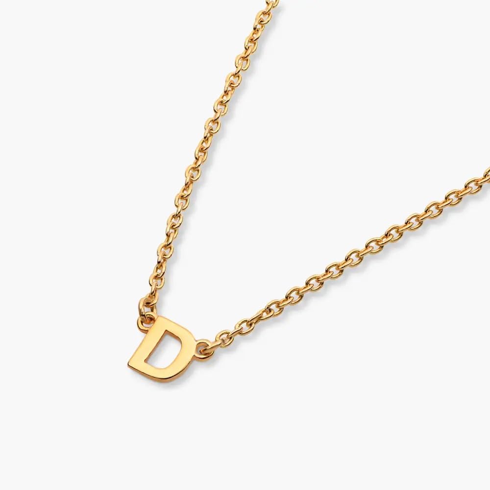 OAK & LUNA - Personalisierte Inez Initial Halskette - Geschenk für Mama, Frauen - Individuelle Schmuck für Geburtstag, Muttertag