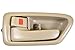 PT Auto Warehouse TO-2562E-LS - Inside Interior Inner Door Handle/Trim, Beige/Tan - Driver Side