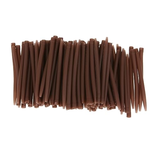 flexiable rubber Terminal Carp Fishing Anti Tangle Sleeves Connect with Fishing Hook Rubber Tip Tube Positioner Terminal Fishing Tackles drain elastic (Color : 50pcs 53mm-01)