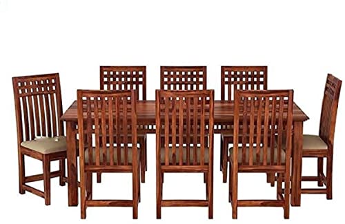 GM CRAFT Solid Sheesham Wood Six Seater Dining Set for Dining Room Restaurant Hotels Cafe, Wooden Dining Set, Sheesham Wood Dining Set, 40 4