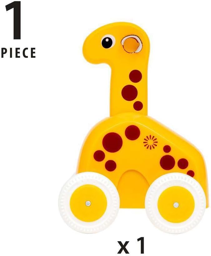 BRIO 30229 Push & Go Giraffe | The Perfect Playmate for Your Toddler