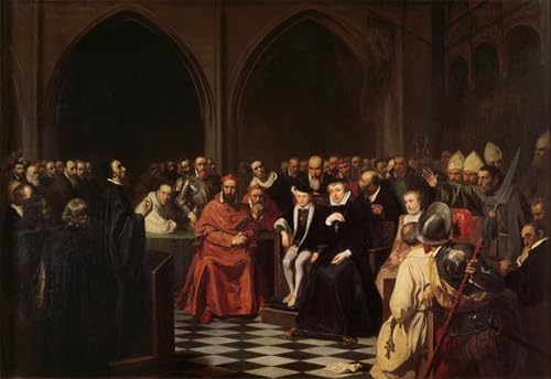 Impression d'art Art Tableau le Colloque de Poissy de Nicolas Robert Fleury sur toile