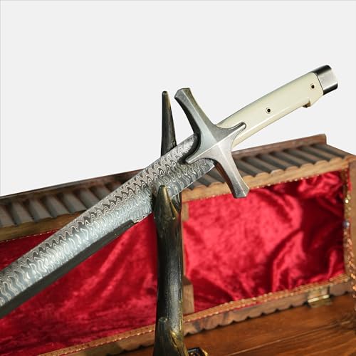Damascus Sword Damascus Steel Handmade Damascus Sword with Special Wooden