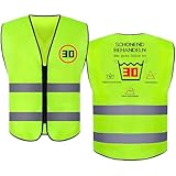 Editbar 18/30/40/50/60/70 Geburtstag für Männer Und Frauen,Geschenke für Männer Geburtstag Weste, Warnweste,Geschenk 30 Geburtstag Mann,Lustige Geschenke Zum Geburtstag Mann Frau,Schonend Behandeln