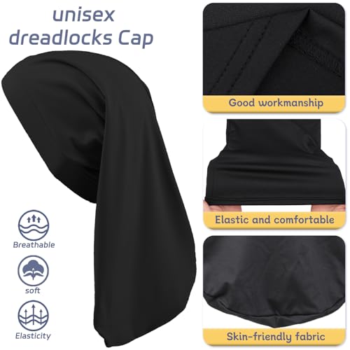 Bonnets pour dreadlocks en élasthanne : le lot de 4 accessoires mixtes extensibles - 3
